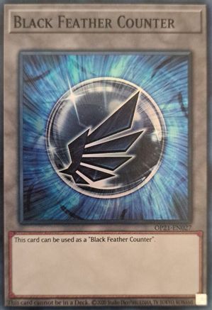 Black Feather Counter [OP21-EN027] Super Rare - Trinity Hobby