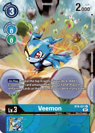 Veemon [BT8-021] (Dimensional Phase Pre-Release Pack) [New Awakening Promos] - Trinity Hobby