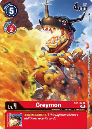 Greymon [ST1-07] (Dimensional Phase Pre-Release Pack) [Starter Deck: Gaia Red Promos] - Trinity Hobby