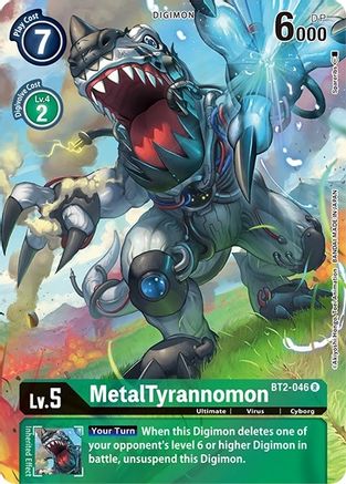 MetalTyrannomon [BT2-046] (Alternate Art) [Dimensional Phase] - Trinity Hobby