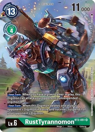 RustTyrannomon [BT2-051] (Alternate Art) [Dimensional Phase] - Trinity Hobby