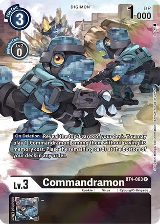 Commandramon [BT4-063] (Alternate Art) [Dimensional Phase] - Trinity Hobby