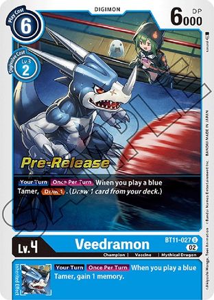 Veedramon [BT11-027] [Dimensional Phase Pre-Release Promos] - Trinity Hobby