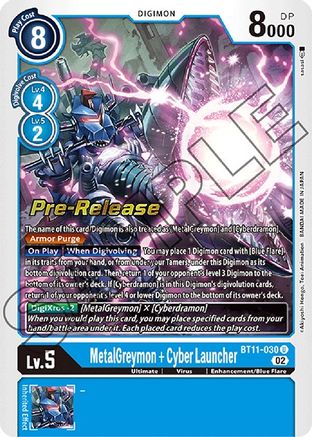 MetalGreymon + Cyber Launcher [BT11-030] [Dimensional Phase Pre-Release Promos] - Trinity Hobby