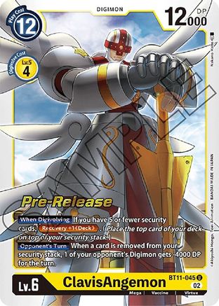 ClavisAngemon [BT11-045] [Dimensional Phase Pre-Release Promos] - Trinity Hobby