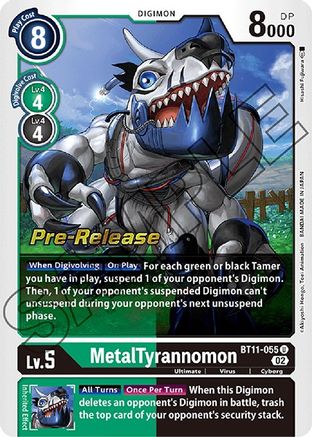 MetalTyrannomon [BT11-055] [Dimensional Phase Pre-Release Promos] - Trinity Hobby