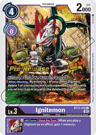 Ignitemon [BT11-076] [Dimensional Phase Pre-Release Promos] - Trinity Hobby