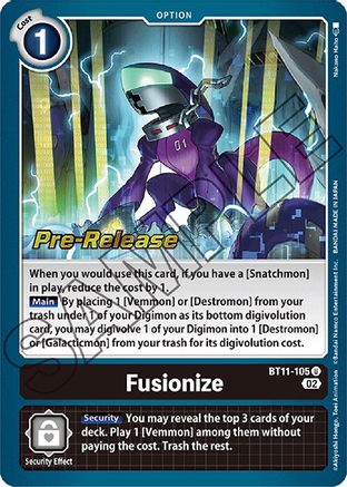 Fusionize [BT11-105] [Dimensional Phase Pre-Release Promos] - Trinity Hobby