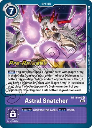 Astral Snatcher [BT11-109] [Dimensional Phase Pre-Release Promos] - Trinity Hobby
