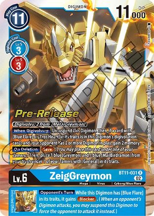 ZeigGreymon [BT11-031] [Dimensional Phase Pre-Release Promos] - Trinity Hobby
