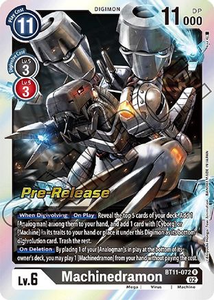Machinedramon [BT11-072] [Promos de pré-version de la phase dimensionnelle] 