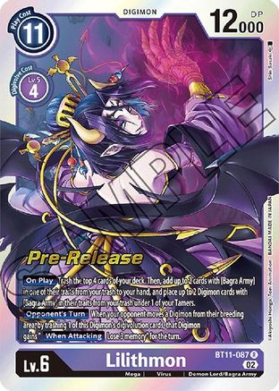 Lilithmon [BT11-087] [Dimensional Phase Pre-Release Promos] - Trinity Hobby
