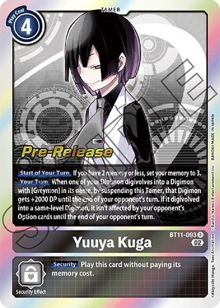 Yuuya Kuga [BT11-093] [Dimensional Phase Pre-Release Promos] - Trinity Hobby