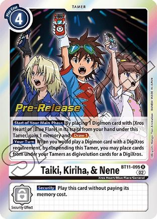 Taiki, Kiriha, & Nene [BT11-095] [Dimensional Phase Pre-Release Promos] - Trinity Hobby