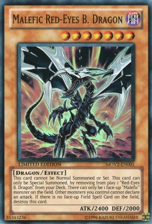 Malefic Red-Eyes B. Dragon [MOV2-EN001] Super Rare - Trinity Hobby