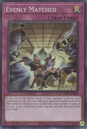 Evenly Matched [SDBT-EN038] Super Rare - Trinity Hobby
