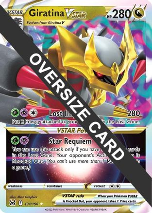 Giratina VSTAR (131/196) (Jumbo Card) [Sword & Shield: Lost Origin] - Trinity Hobby