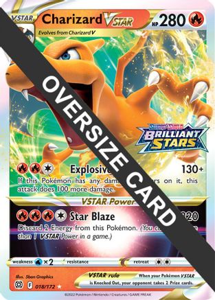 Charizard VSTAR (018/172) (Jumbo Card) [Sword & Shield: Brilliant Stars] - Trinity Hobby
