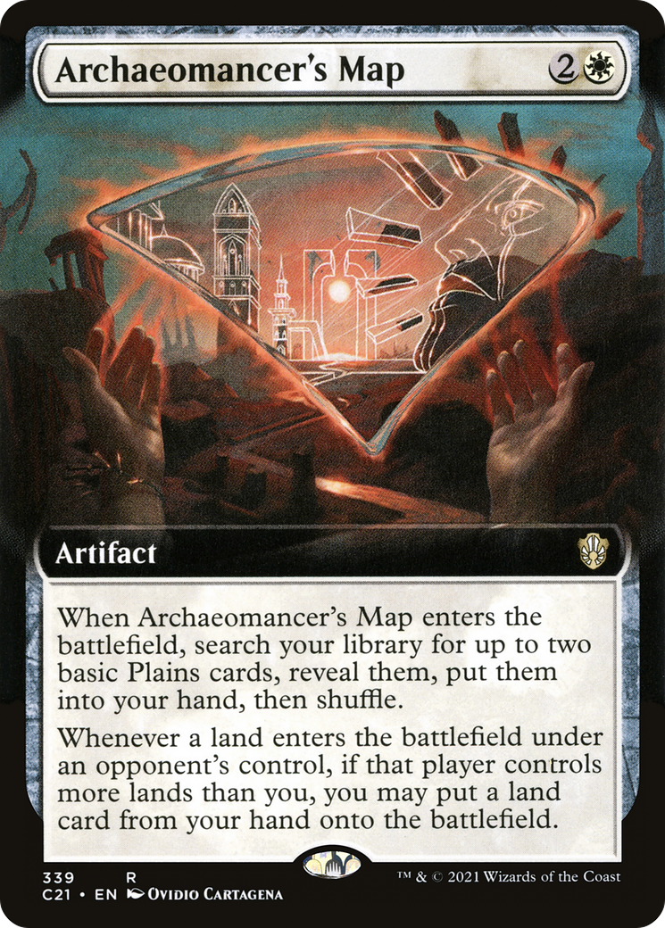 Archaeomancer's Map (Extended Art) [Commander 2021] - Trinity Hobby