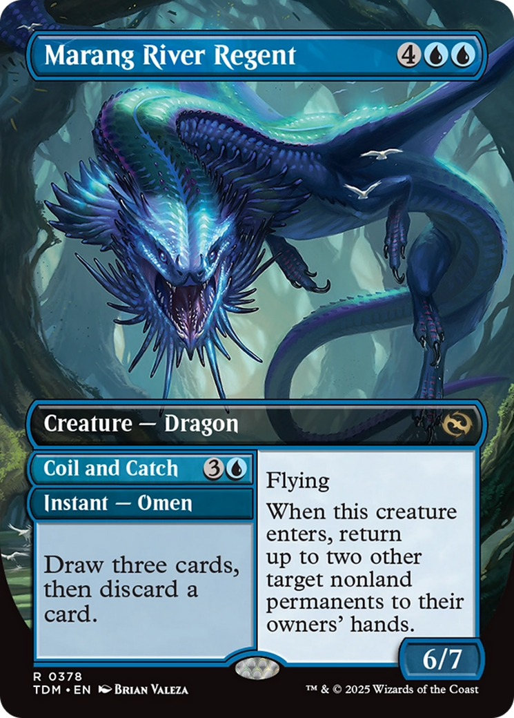 Marang River Regent // Coil and Catch // Marang River Regent  (TDM-378) - [Tarkir: Dragonstorm] (Borderless) - Trinity Hobby
