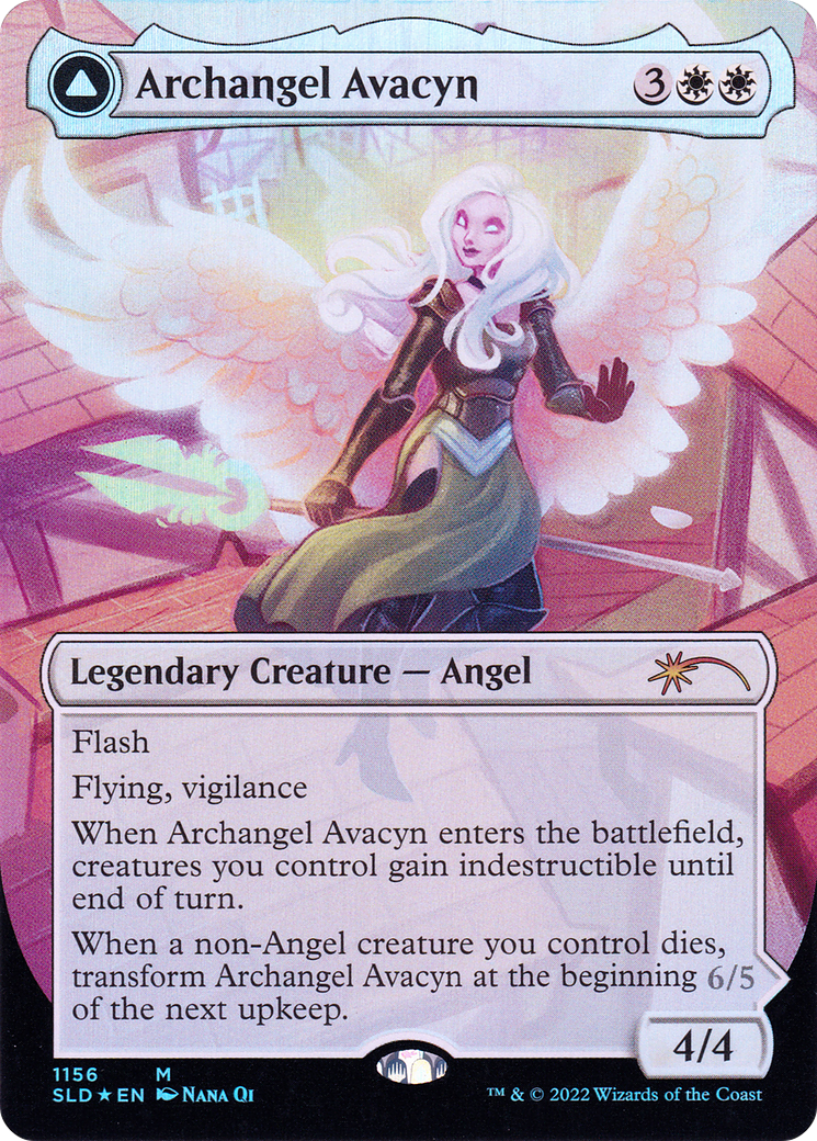 Archangel Avacyn // Avacyn, the Purifier (Borderless) [Secret Lair: From Cute to Brute] - Trinity Hobby