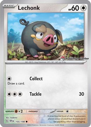 Lechonk (Pokemon Center Exclusive) - (155) [Miscellaneous Cards & Products]