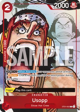 Usopp - ST01-002 (Alternate Art) (ST01-002) - [One Piece Promotion Cards] Foil - Trinity Hobby