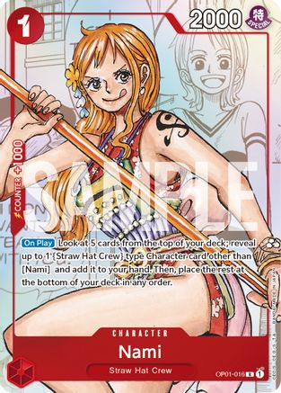 Nami - OP01-016 (Alternate Art) (OP01-016) - [One Piece Promotion Cards] Foil - Trinity Hobby