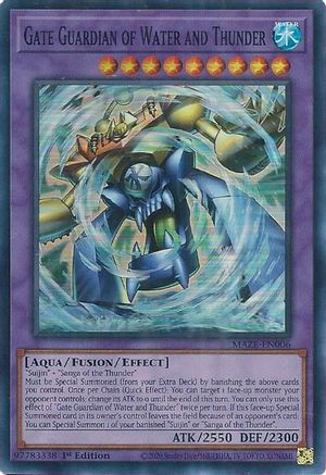 Gate Guardian of Water and Thunder [MAZE-EN006] Super Rare - Trinity Hobby