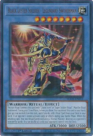 Black Luster Soldier - Legendary Swordsman [MAZE-EN011] Ultra Rare - Trinity Hobby