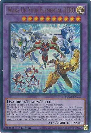 Wake Up Your Elemental HERO [MAZE-EN014] Ultra Rare - Trinity Hobby