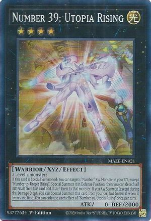 Number 39: Utopia Rising [MAZE-EN021] Super Rare - Trinity Hobby
