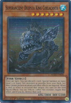 Superancient Deepsea King Coelacanth [MAZE-EN036] Super Rare - Trinity Hobby