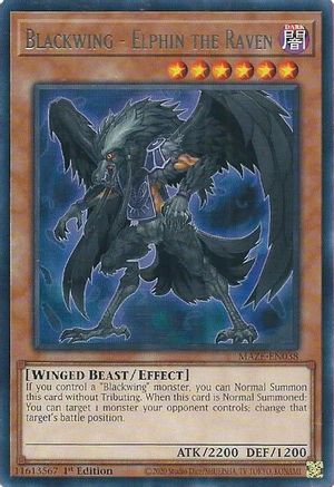 Blackwing - Elphin the Raven [MAZE-EN038] Rare - Trinity Hobby