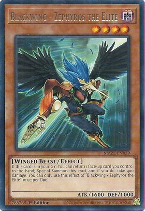 Blackwing - Zephyros the Elite [MAZE-EN039] Rare - Trinity Hobby