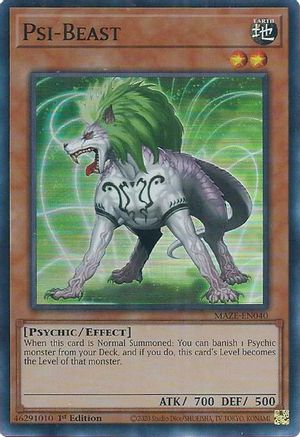 Psi-Beast [MAZE-EN040] Super Rare - Trinity Hobby