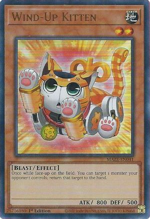 Wind-Up Kitten [MAZE-EN041] Ultra Rare - Trinity Hobby