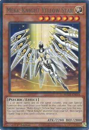 Mekk-Knight Yellow Star [MAZE-EN044] Rare - Trinity Hobby