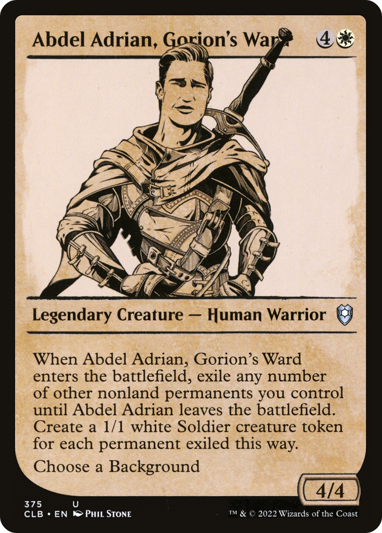 Abdel Adrian, Gorion's Ward (Showcase) [Commander Legends: Battle for Baldur's Gate] - Trinity Hobby