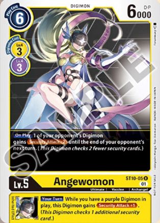 Angewomon [ST10-05] (Tamer Goods Set Angewomon & LadyDevimon) [Starter Deck: Parallel World Tactician Promos] - Trinity Hobby