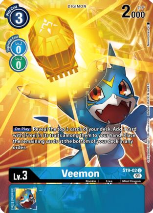 Veemon [ST9-02] (Digimon Royal Knights Card Set) [Starter Deck: Ultimate Ancient Dragon Promos] - Trinity Hobby