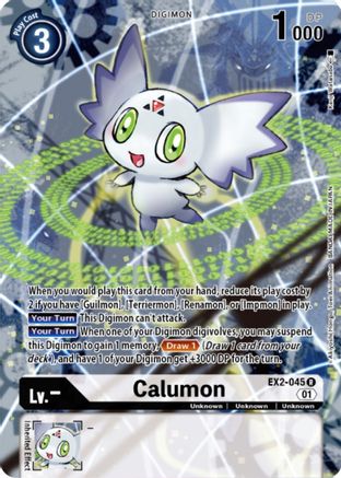 Calumon [EX2-045] (Digimon Card Game Deck Box Set) [Digital Hazard Promos] - Trinity Hobby