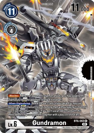 Gundramon [BT6-065] (Digimon Card Game Deck Box Set) [Double Diamond Promos] - Trinity Hobby