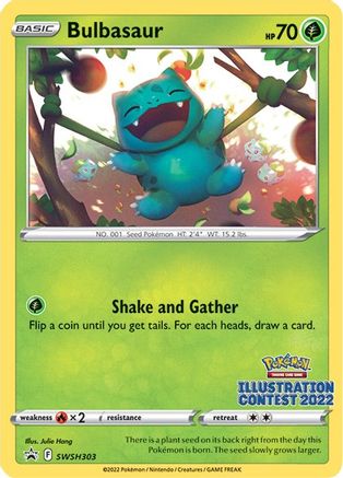 Bulbasaur (SWSH303) (Illustration Contest 2022) [Sword & Shield: Black Star Promos] - Trinity Hobby