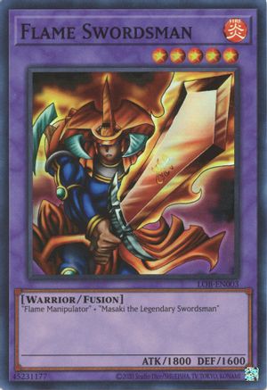 Flame Swordsman (25th Anniversary) [LOB-EN003] Super Rare - Trinity Hobby