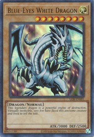 Blue-Eyes White Dragon (25th Anniversary) [LOB-EN001] Ultra Rare - Trinity Hobby