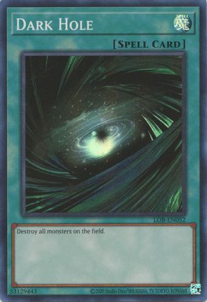 Dark Hole (25th Anniversary) [LOB-EN052] Super Rare - Trinity Hobby