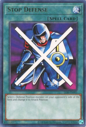 Stop Defense (25th Anniversary) [LOB-EN095] Rare - Trinity Hobby