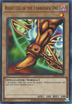 Right Leg of the Forbidden One (25th Anniversary) [LOB-EN120] Ultra Rare - Trinity Hobby