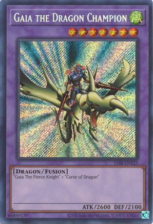 Gaia the Dragon Champion (25th Anniversary) [LOB-EN125] Secret Rare - Trinity Hobby